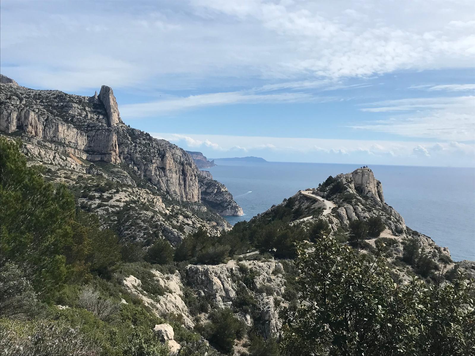 Grandes voies dans les calanques